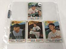 (4) 1960 Topps #214, 218, 223, 224