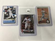 (3) 2021 Topps #85, Xander Bogaerts, 2022 Panini #53, Bryan DeLaCruz, 2011