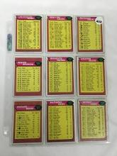 (9) 1976 Topps #(2) 452, 454, 458, 459, 463, 465, 468