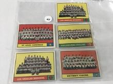 (5) 1961 Topps #51, (2) 86, 347, 491