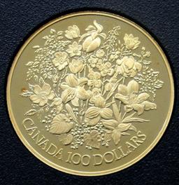 1977 CANADA 22K GOLD $100 PROOF COIN
