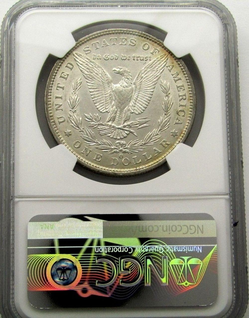 1879-O MORGAN SILVER $ NGC AU DETAILS