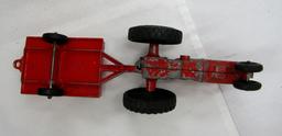 VINTAGE HUBLEY KIDDIE TOY FARM TRACTOR AND TRAILER