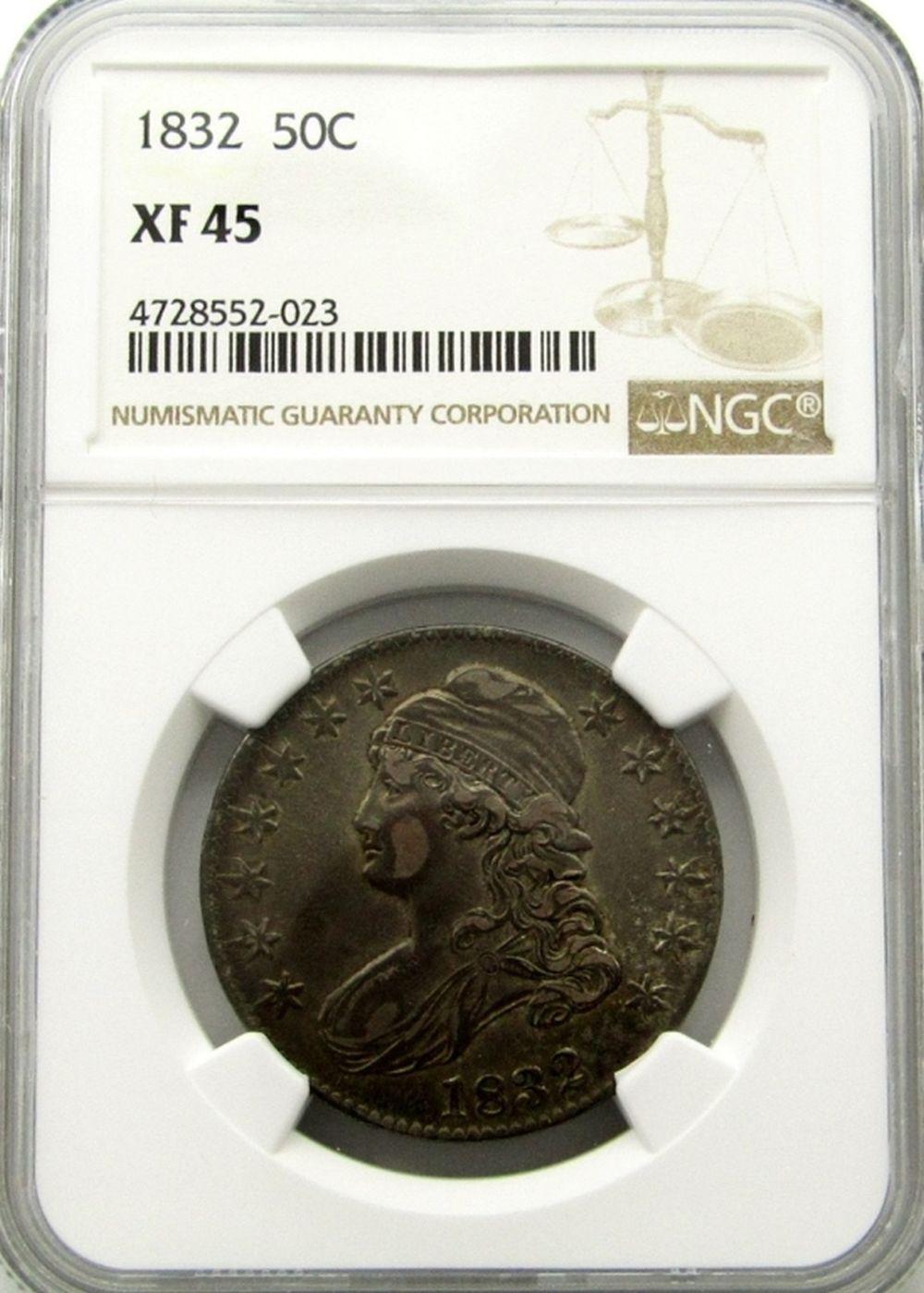 1832 BUST HALF DOLLAR NGC XF 45