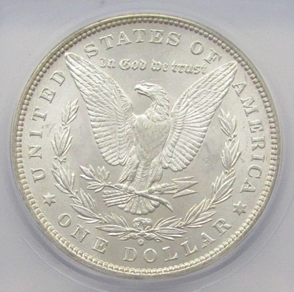 1880-O Morgan Silver Dollar ICG MS 63