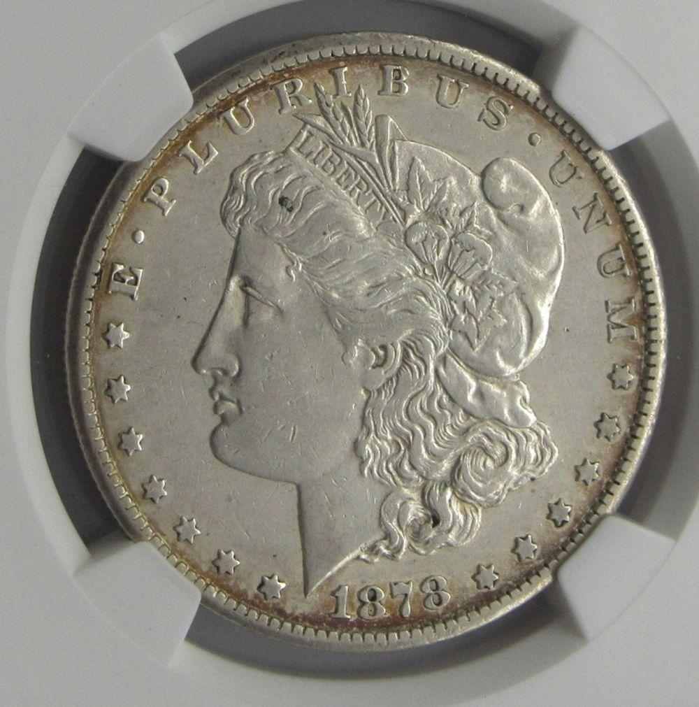 1878 CC MORGAN SILVER DOLLAR AU 53