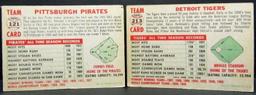 1956 TOPPS #121 PIRATES TEAM CARD VG+;