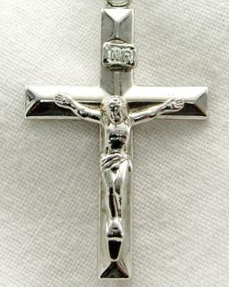 STERLING SILVER CRUCIFIX NECKLACE