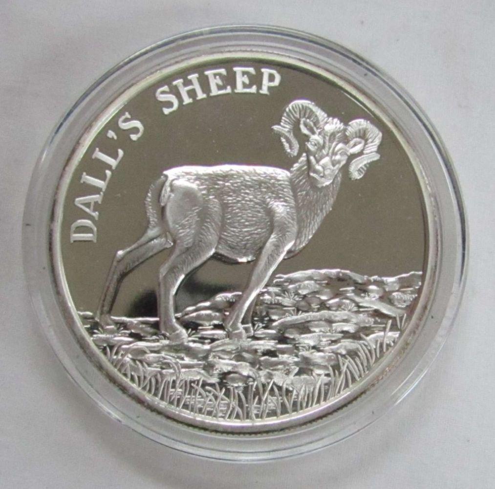 TWO TROY OUNCES .999 FINE SILVER - DALL'S SHEEP