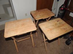 lot of 3 TV trays