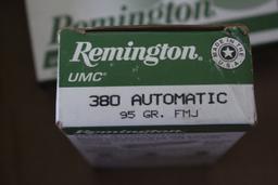 Remington 380 automatic 95 gr fmj ammunition