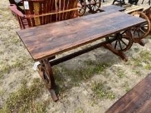 Wagon Wheel Table