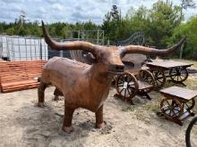 Large Metal Bull Grill