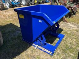 1CY Self Dumping Hopper Blue