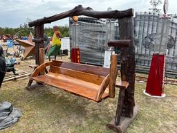 Large Wood Swing Set