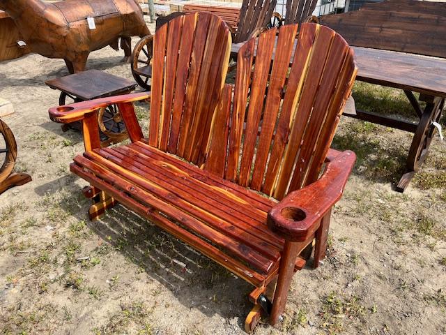 Cedar Wood Double Rocker