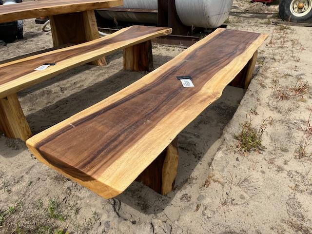 Rough Cut Large Wood Bench