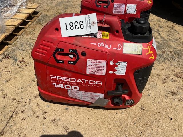 Predator 1400 Generator Working Condition Unknown