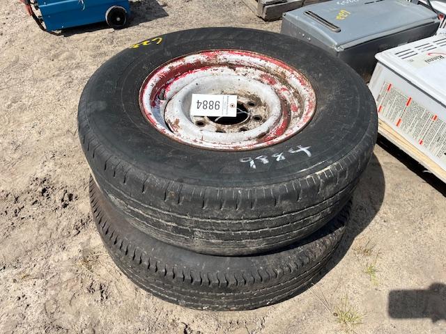 (2) Trailer Tires & Rims