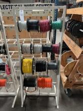 Metal Wire Rack & Rolls Of Wire