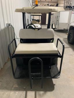 CLUB CAR 4-SEAT GOLF CART SN: PQ0823-911413 W/ FOLDING REAR SEAT, NEW BATTE