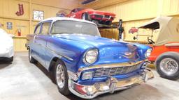 (X) 1956 CHEVROLET BELAIR 2-DOOR HARD TOP P/B 350 CU IN V-8 GAS ENGINE, AUT