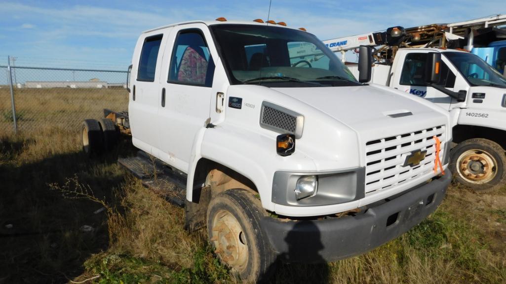 (1405619) (X) 2008 CHEVROLET C4500 CREW CAB S/A DUAL WHEEL CAB & CHASIS, 195" WB, VIN-