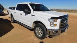 (X) 2015 FORD F150 4X4 XLT CREW CAB PICKUP, VIN- 1FTEW1EG7FKE14521, P/B ECO