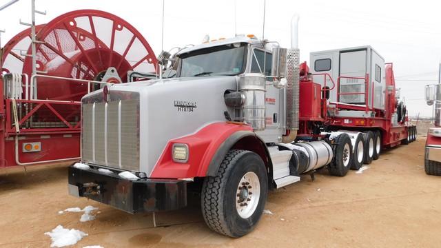 Located in YARD 1 - Midland, TX (X) (HT8704) 2012 KENWORTH T800 5 AXLE CTU TRACT