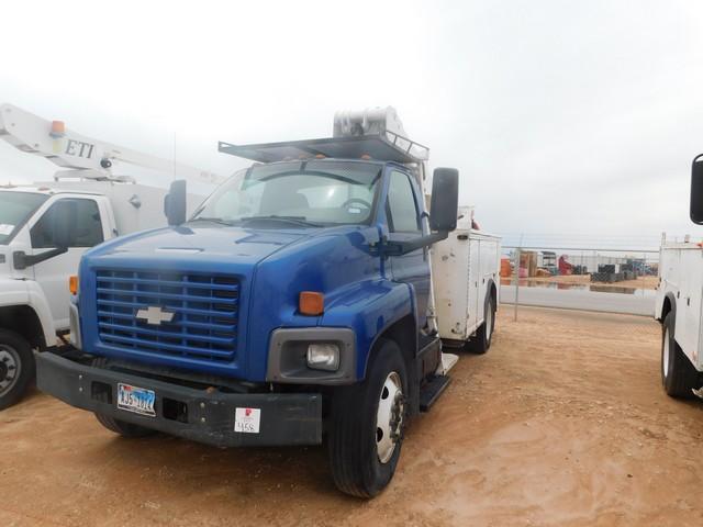 (X) (7140) 2003 CHEVROLET C6500 SGL CAB BUCKET TRUCK, VIN- 1GBJ6J1C43F516286, P/