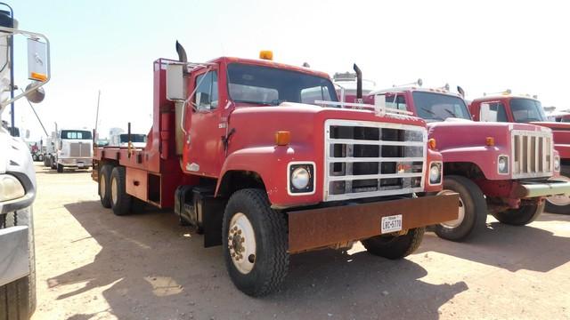 (0550) 1989 INTERNATIONAL F-2575 T/A DAYCAB FLATBED TRUCK, VIN-1HS7JG2R3KH630048