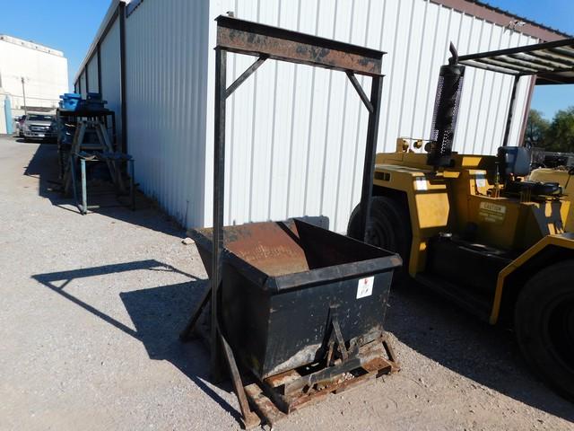 JESCO 5 CU YARD, 5,000# CAPACITY DUMP BIN W/ FORKLIFT POCKETS