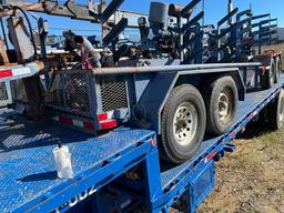 (FUF-392) 1991 DIAMOND C. T/A 15' BOOST PUMP, TRAILER W/TEXAS RIG EQU PUMP , LT2