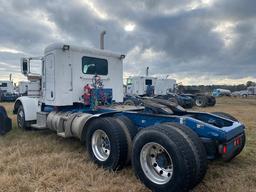 (TRH-916) 2013 PETERBILT 367 T/A SLEEPER TRUCK, VIN # 1XPTD49X1DD166226, P/B CUM