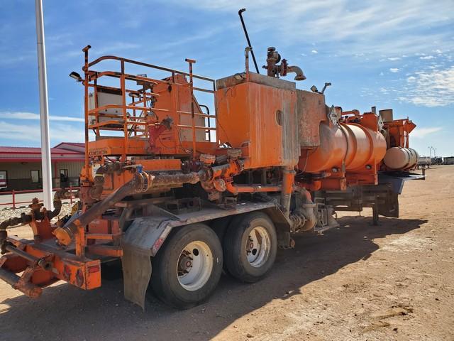 TRAILER MTD CEMENTING UNIT W/WESTERN ROUGH RIDER 500 TRIPLEX PUMP P/B DETROIT SE