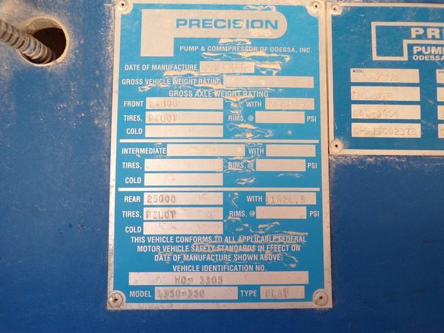 (0248966) 2007 PRECISION PUMP & COMPRESSOR 1350/350 AIR FOAM UNIT, S#W0-3305 W/