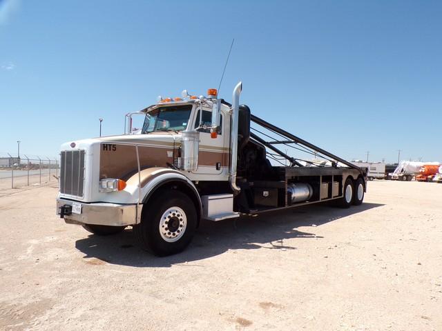 2005 PETERBILT 357 T/A DAY CAB POLE TRUCK, VIN: 1NPALUTX55D852204, P/B CAT C13 E