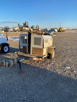 (X) WACKER NEUSON LT 20 S/A LIGHT TOWER / GENERATOR W/ MECCALTE 36 KVA ELECTRIC