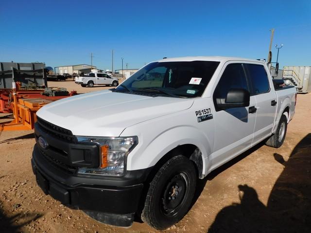 (X) 2018 FORD F150 XL CREW CAB, VIN: 1FTEW1C58JKD80535, P/B: 5.0L V-8 GAS ENGINE