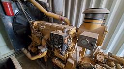 (6905) HPU P/B CAT C-18 DIESEL ENGINE MTD IN 8'W X 20'L SEA CONTAINER W/ HYDRAUL