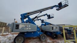 (8838) GENIE 4X4 S-65 EXTENDABLE BOOM MANLIFT P/B: PERKINS 4040 DIESEL