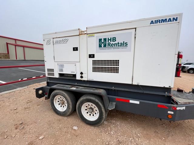 (GN0336) AIRMAN SDG150S S50KGVA PORTABLE DIESEL GENERATOR S#1728B10144, P/B: ISU