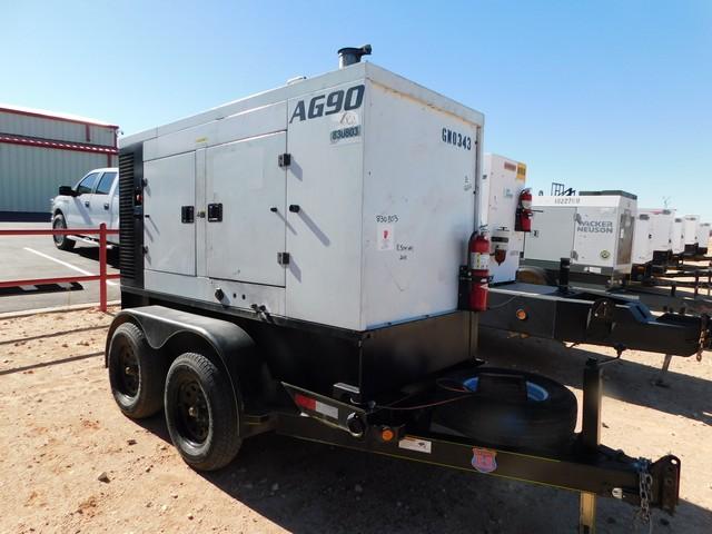 (830803) 2018 AIR GREEN AG90 PORTABLE DIESEL GENERATOR, S#PE4045N018591, P/B: JO