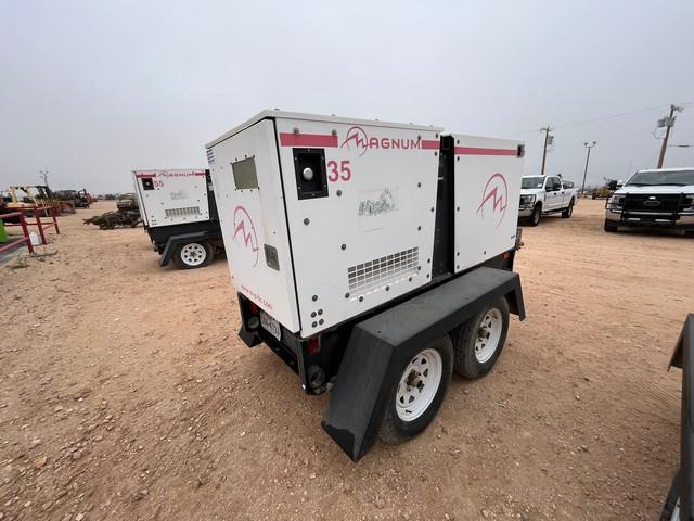 (GN025) MAGNUM 33KVA PORTABLE DIESEL GENERATOR S#083737, P/B: JOHN DEERE 2.4L TU