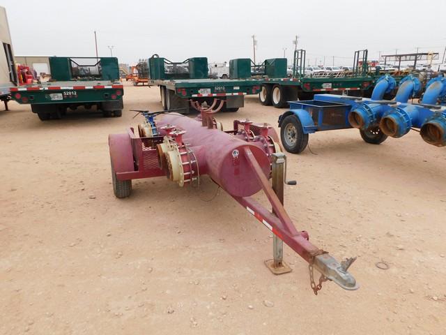 (4M) PORTABLE S/A MANIFOLD TRAILER W/ (8) 10" BUTTERFLY VALVES (NOTE: BILL OF SA