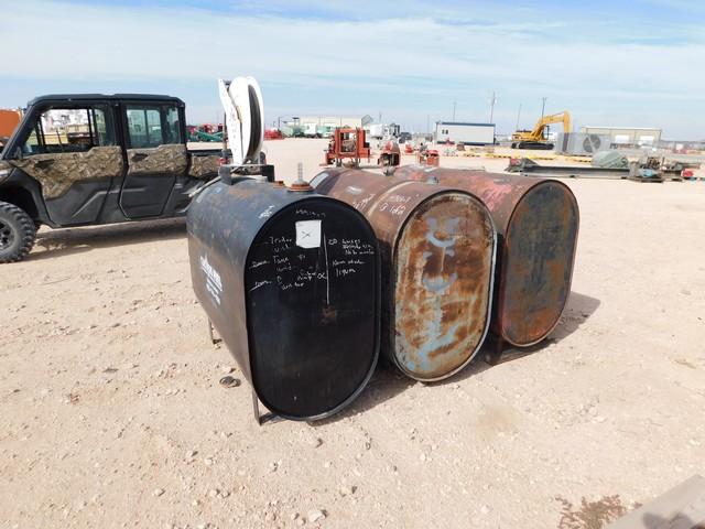 (3) 300 GALLON OIL / FUEL STORAGE TANKS (71480)