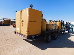 (X) SAGE OIL VAC GN T/A TRAILER, W/ (3) 60 GALLON TANKS, (2) 120 GALLON TANKS, (