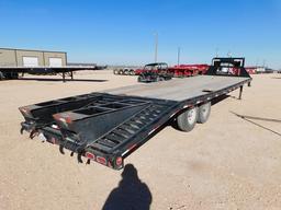 (X) 2016 PJ 30' T/A FLATBED GN TRAILER, VIN: G1242801, 25; DECK 5' DOVE TAIL, 7K# AXL