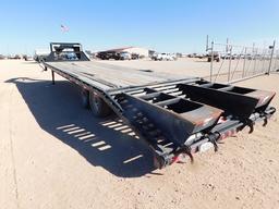 (X) 2016 PJ 30' T/A FLATBED GN TRAILER, VIN: G1242801, 25; DECK 5' DOVE TAIL, 7K# AXL