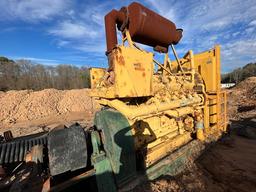 (5446) CAT D-398 TWIN TURBO DIESEL ENGINE W/ RADIATOR, CLUTCH, AIR STARTER, MISS